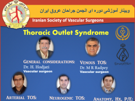 فراخوان شرکت در وبینار Thoracic Outlet Syndrome