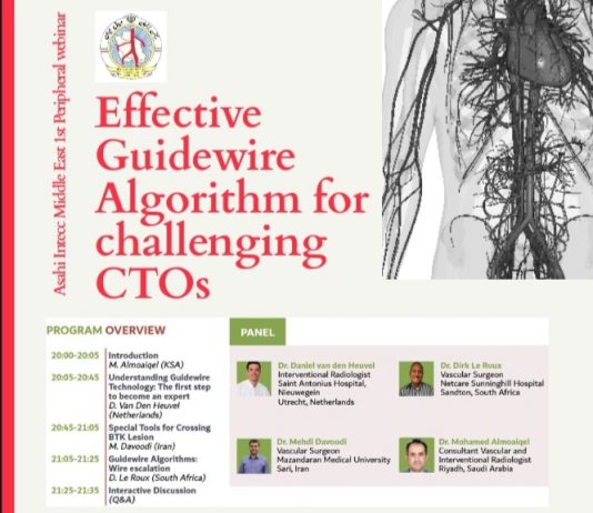 فراخوان شرکت در وبینار Effective guidewire algorithm for challenging CTO